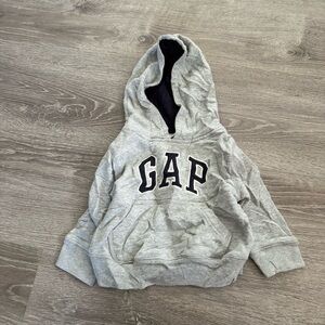 Gap Baby Gray Pullover Hoodie Sweatshirt Size 12-18 Months Toddler